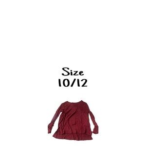 Burgundy Long Sleeve shirt